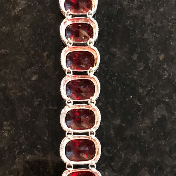 Jewelry - ♥️Sterling Silver Red Bracelet Gorgeous!!♥️